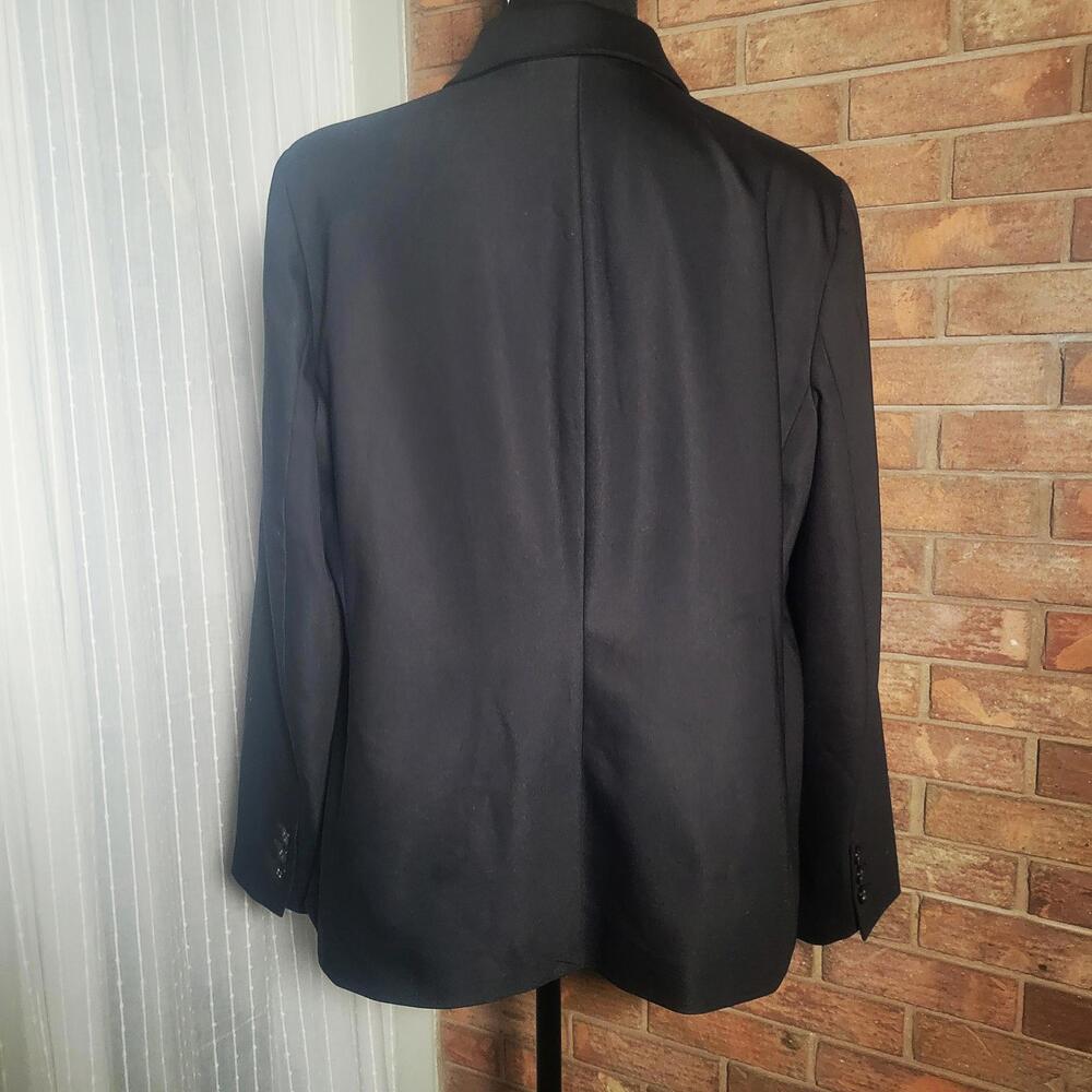Chico's City Chic Blazer Black/White Polka Dot Lining NWOT Classic - Sz 2 (12) - Picture 5 of 9